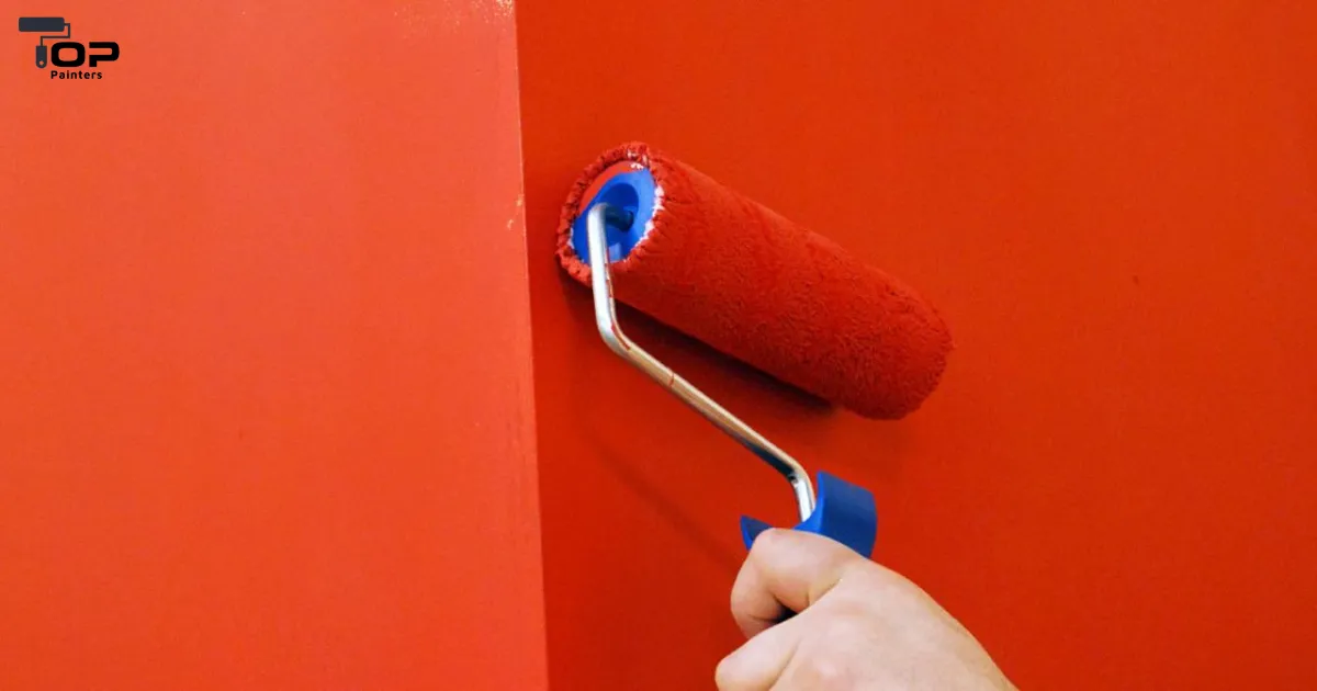 Person using a roller to address building painting challenges.