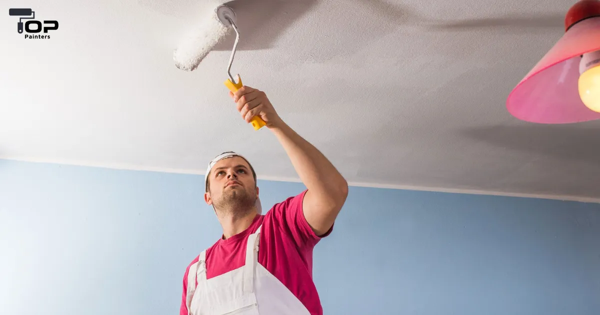 Person addressing building painting challenges with a roller.